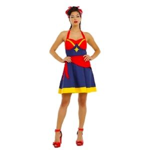 Captain Marvel bombshell halter dress